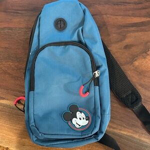 adidas Kids Blue Sling Bag with Character Patch